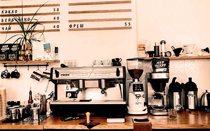 لیست تجهیزات کافه و کافی شاپ